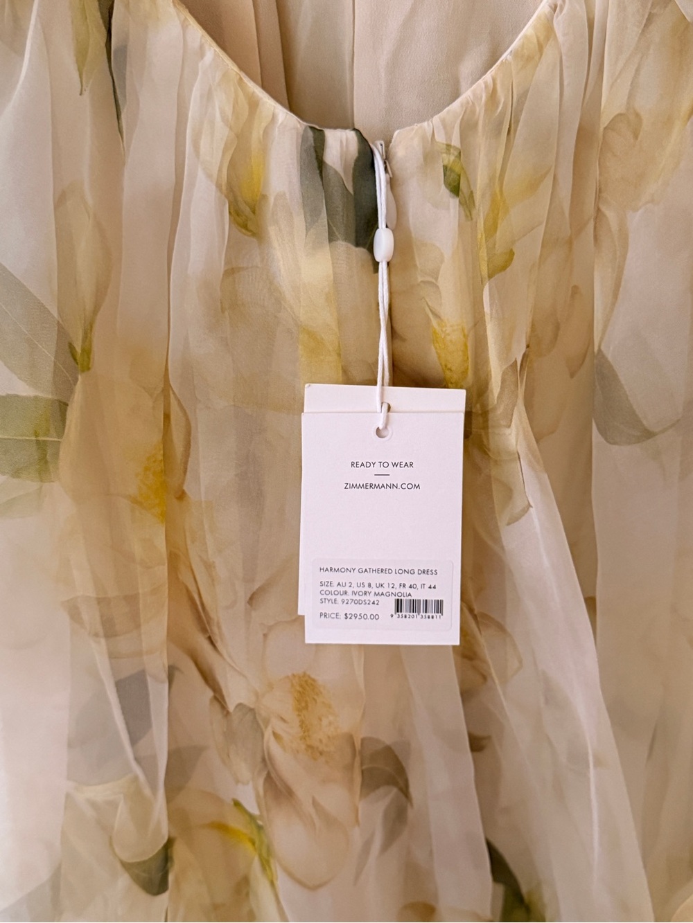 Zimmermann Harmony Gathered Midi Dress - Picture 7 of 7